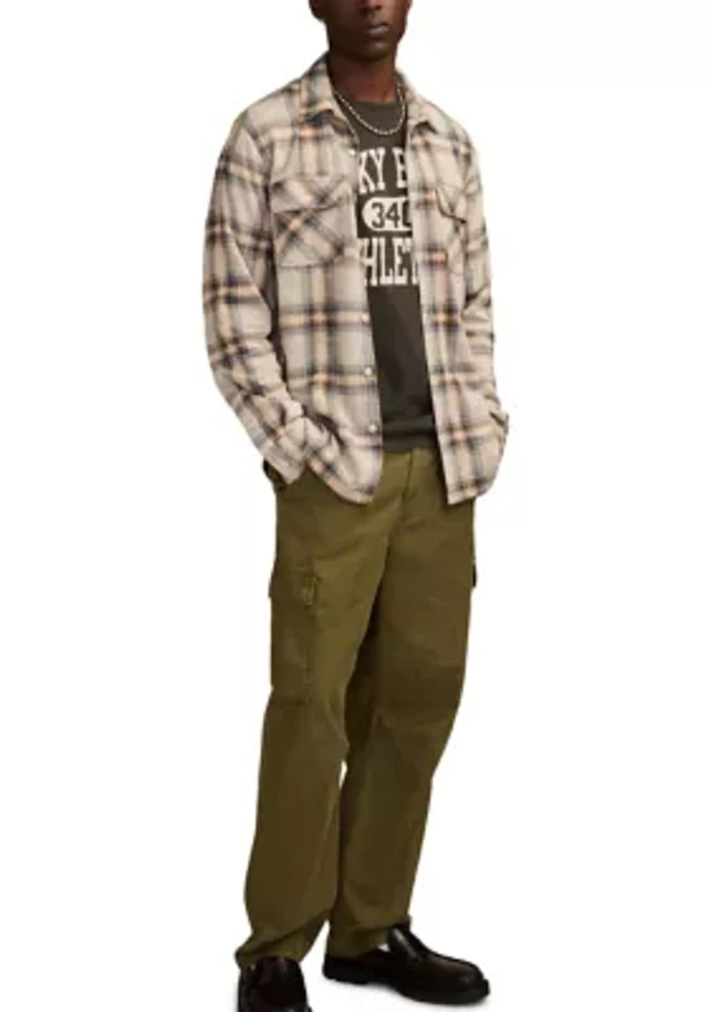 Men's Brushed Long Sleeve Knit Shirt