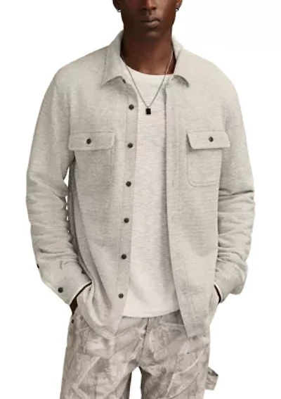 Men's Herringbone Long Sleeve Knit Shirt