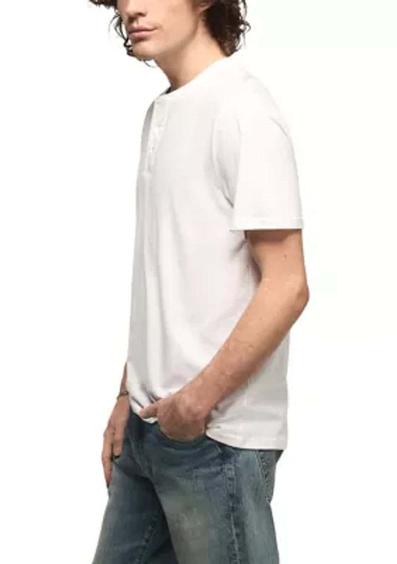 Men's Supima Short Sleeve Henley Shirt
