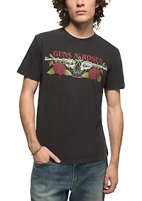 Men's Short Sleeve Guns N Roses Logo T-Shirt