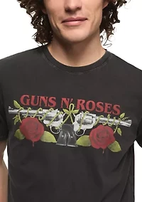 Men's Short Sleeve Guns N Roses Logo T-Shirt