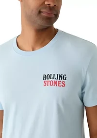 Men's Short Sleeve Rolling Stones Tongues Graphic Shirt