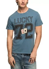 Men's Lucky Playing Cards Football T-Shirt