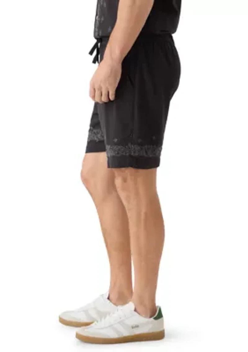 Men's Bandana Print Shorts