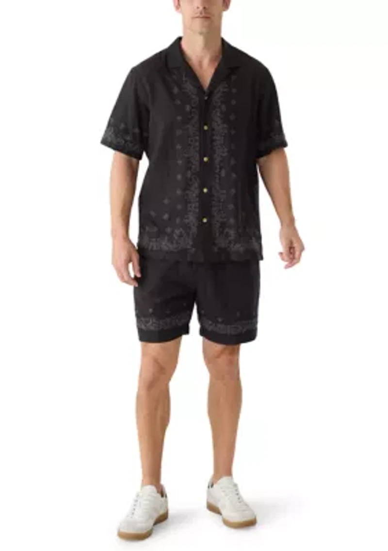Men's Bandana Print Shorts