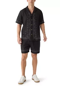 Men's Bandana Print Shorts