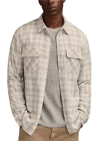 Big & Tall Double Faced Soft Plaid Knit Shirt