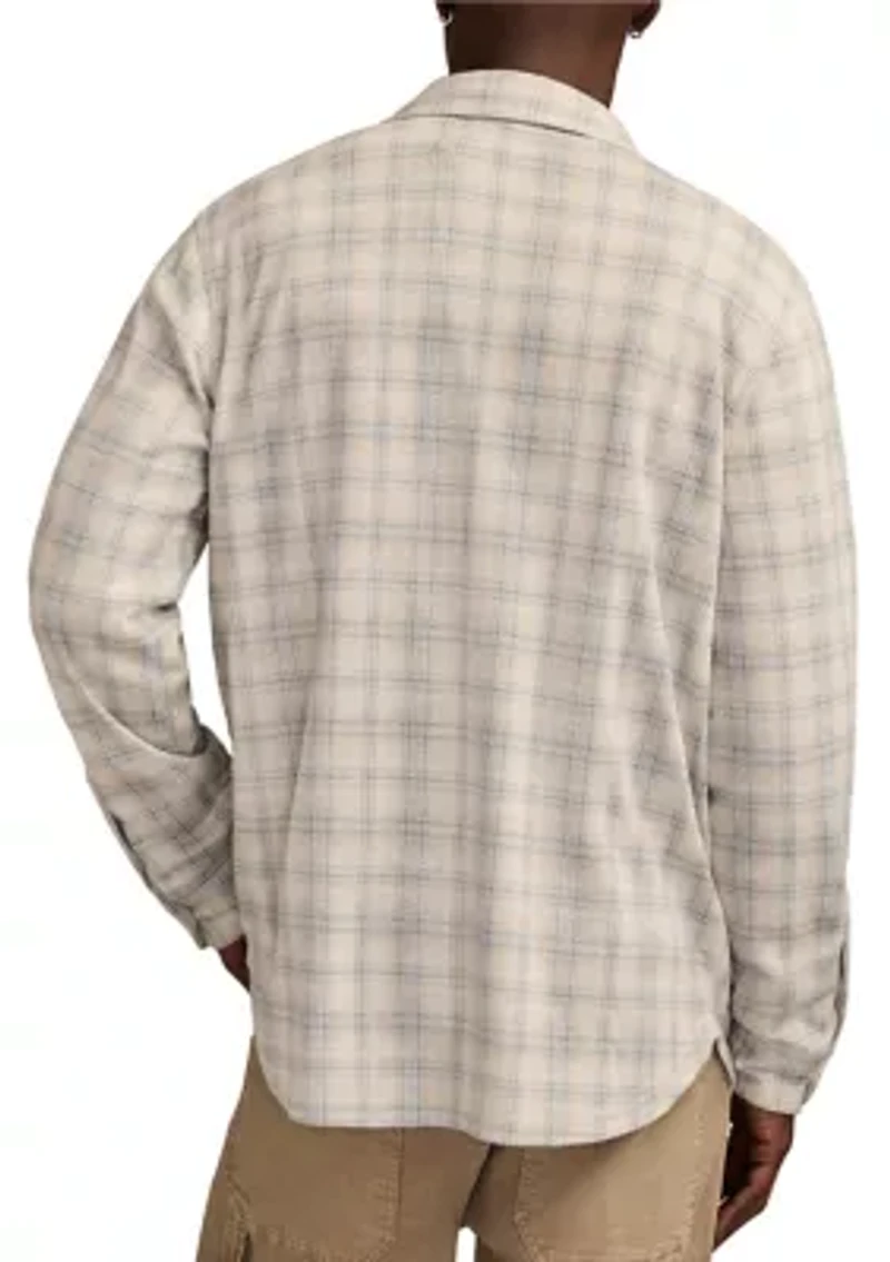 Big & Tall Double Faced Soft Plaid Knit Shirt