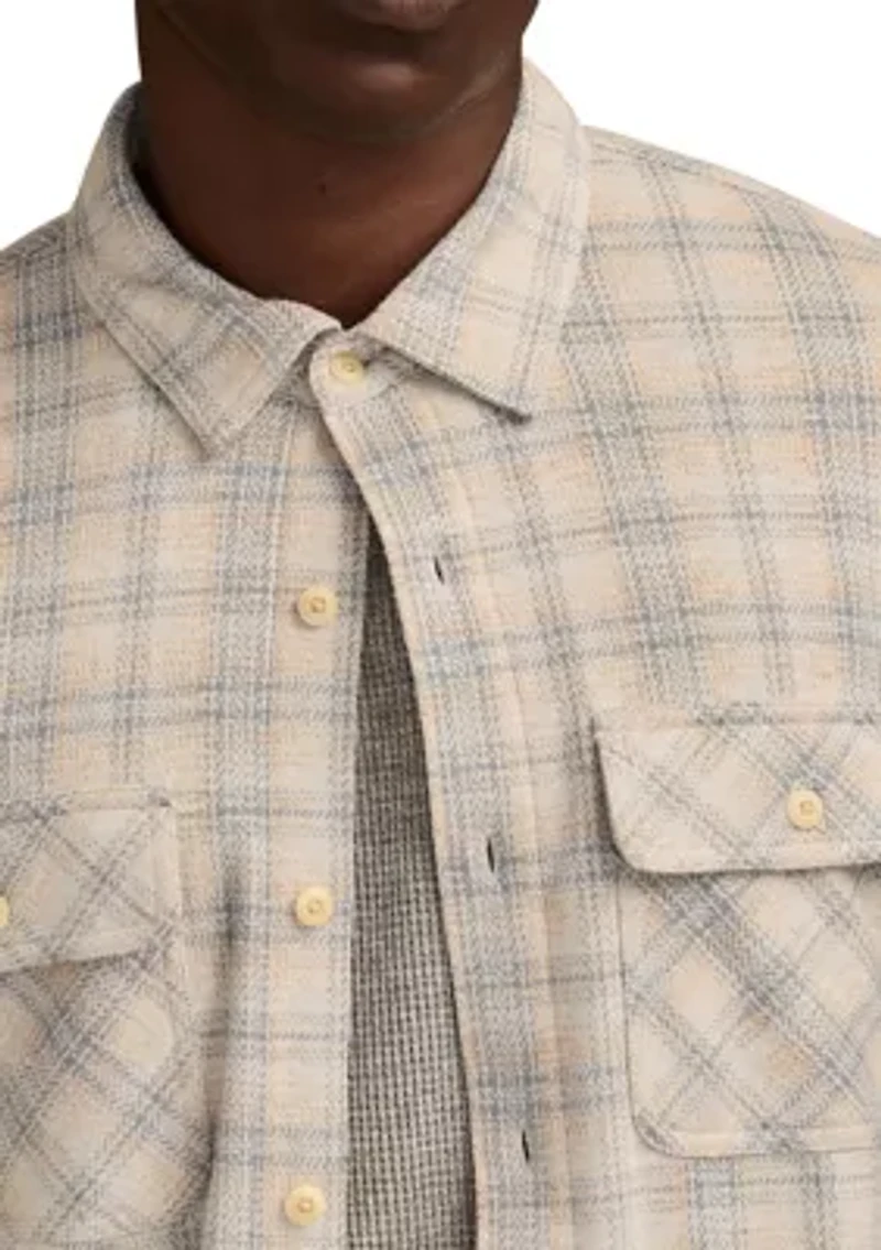 Big & Tall Double Faced Soft Plaid Knit Shirt