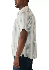 Big & Tall Linen Short Sleeve Shirt