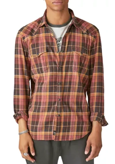 Stretch Plaid Western Shirt