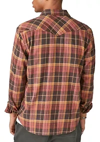 Stretch Plaid Western Shirt