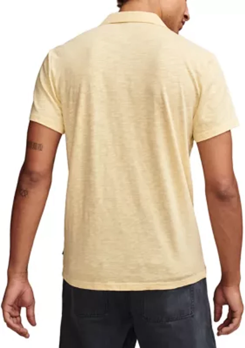 Men's Slub Jersey Johnny Collar Polo