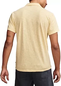 Men's Slub Jersey Johnny Collar Polo