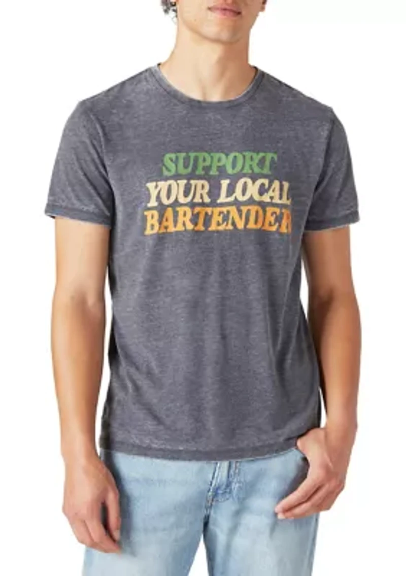 Support Your Local Bartender Graphic T-Shirt
