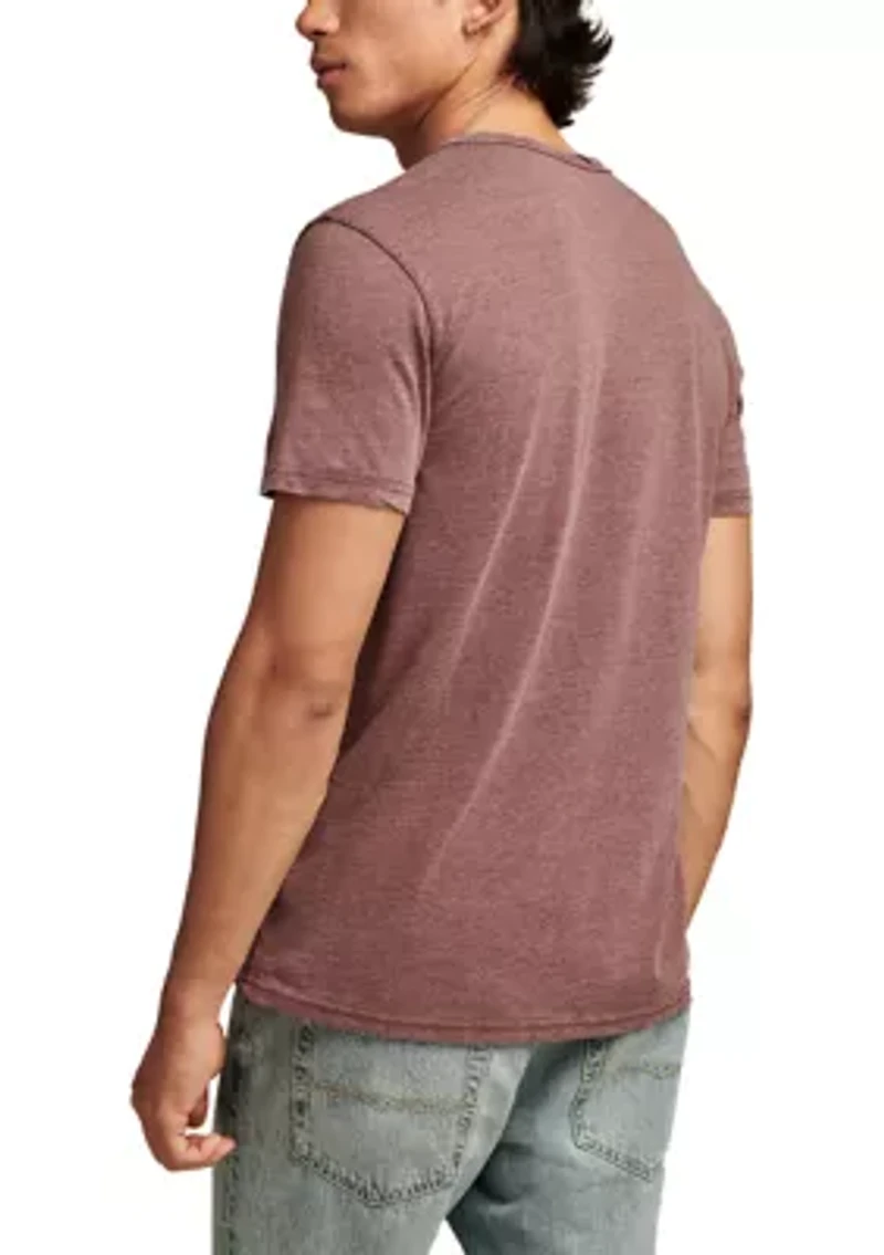 Big & Tall Short Sleeve Venice Burnout T-Shirt