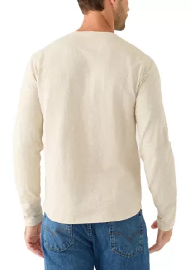 Men's Long Sleeve Heather Henley Shirt