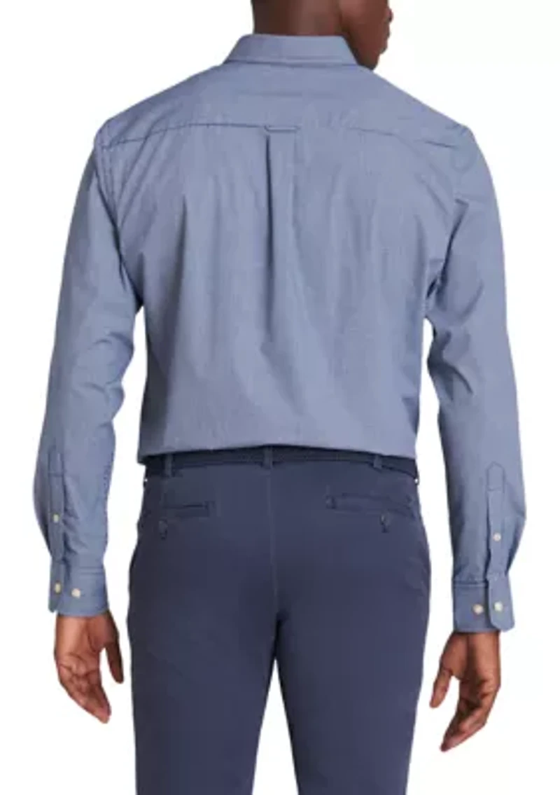 Long Sleeve Yarn Dyed Check Button Down Shirt