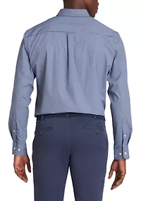 Long Sleeve Yarn Dyed Check Button Down Shirt