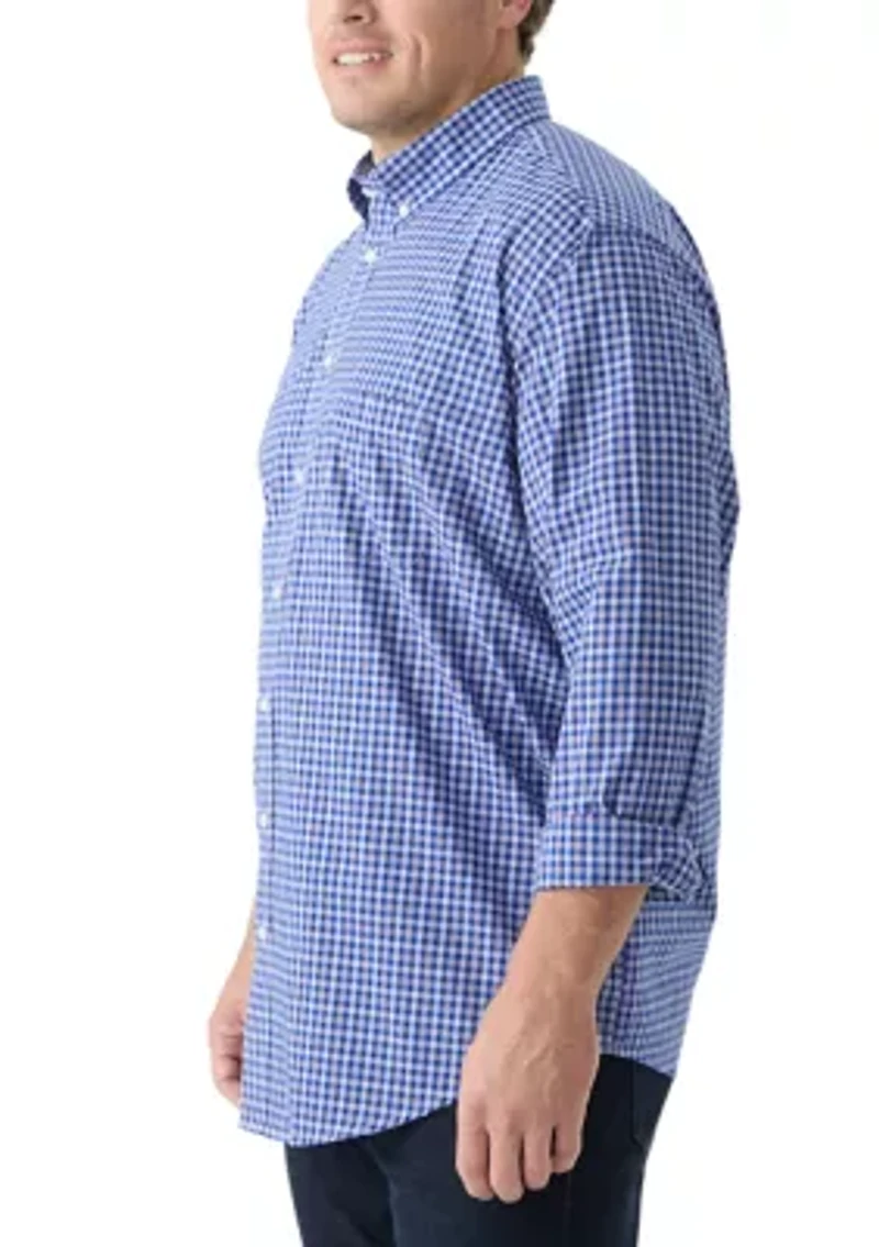 Big & Tall Fashion Stretch Regular Fit Button Down Shirt