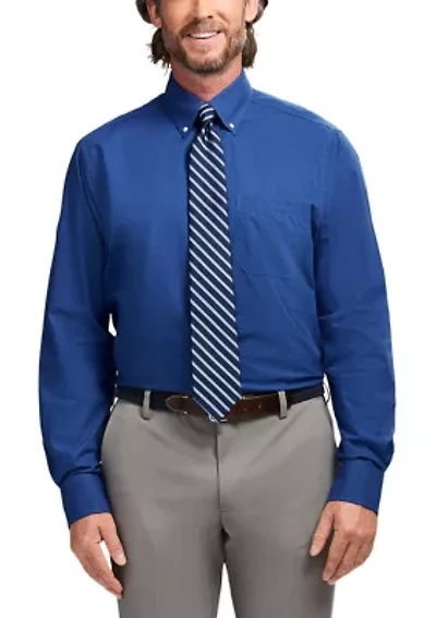 Long Sleeve All Over Stretch Regfular Fit Button Down Shirt