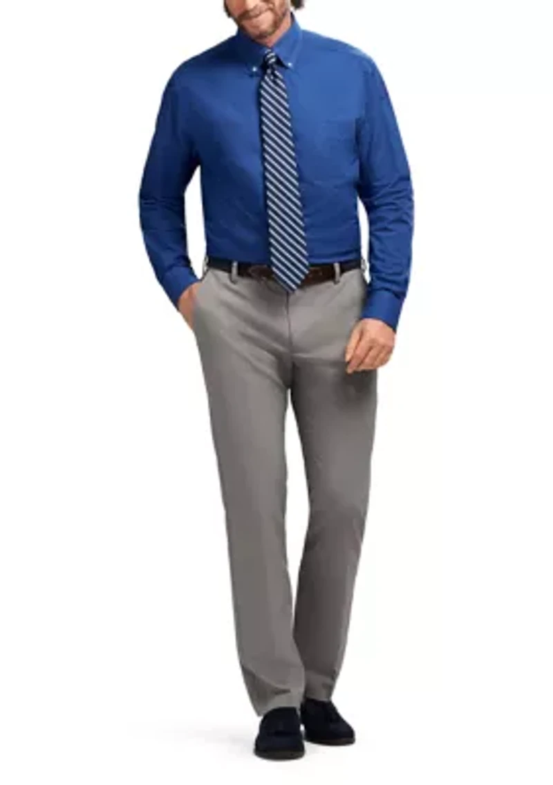 Long Sleeve All Over Stretch Regfular Fit Button Down Shirt