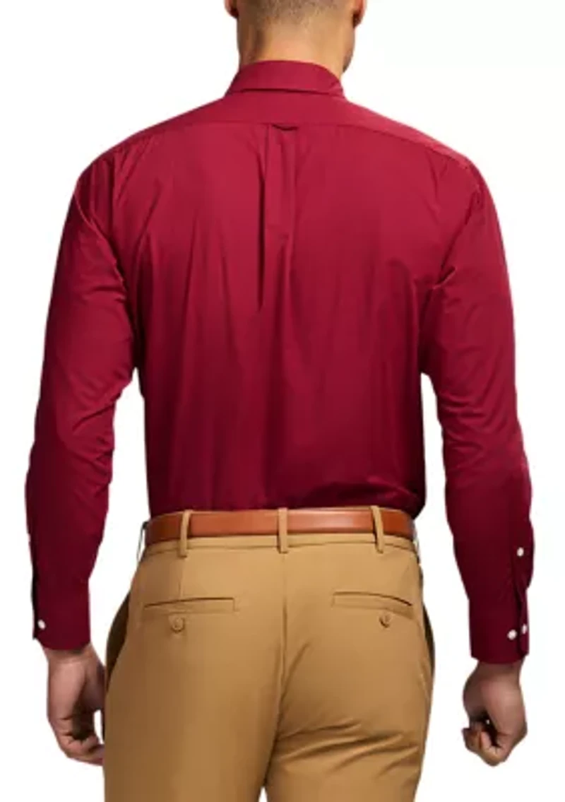 Long Sleeve All Over Stretch Regfular Fit Button Down Shirt