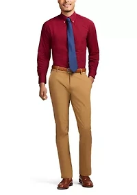 Long Sleeve All Over Stretch Regfular Fit Button Down Shirt