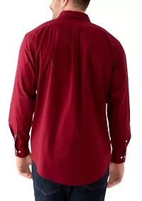 Big & Tall Long Sleeve Two Color Gingham Plaid Dress Shirt