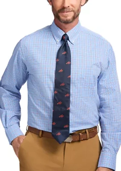 Long Sleeve All Over Stretch Regular Fit Button Down Shirt