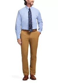 Long Sleeve All Over Stretch Regular Fit Button Down Shirt