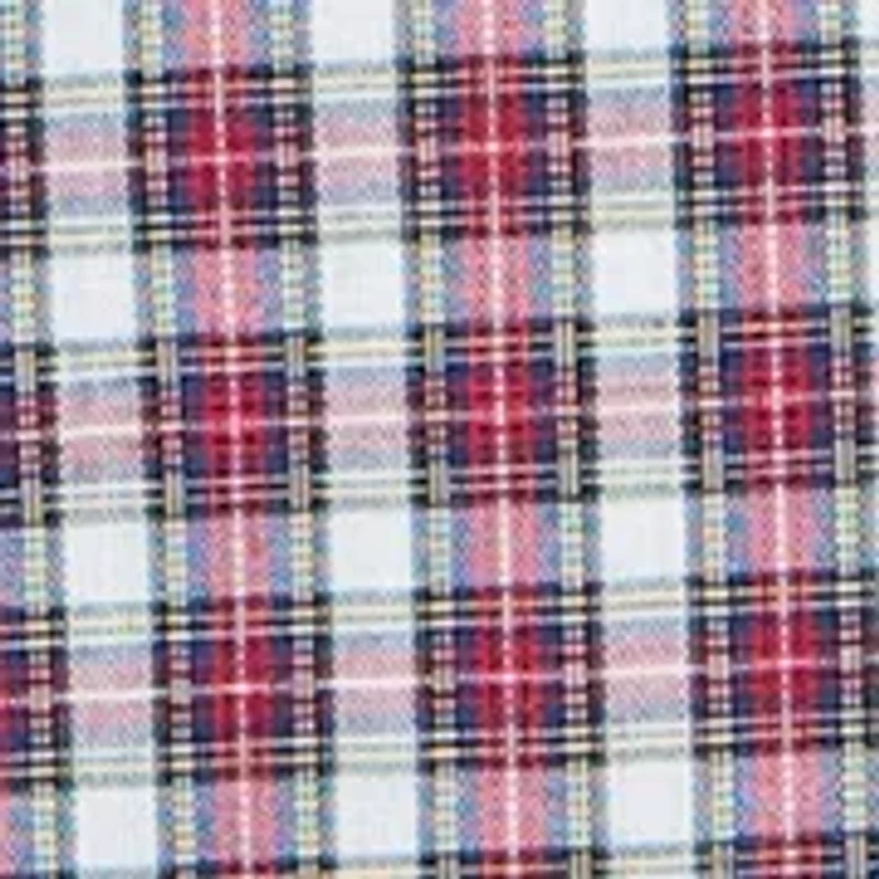 Long Sleeve All Over Stretch Regfular Fit Tartan Button Down Shirt