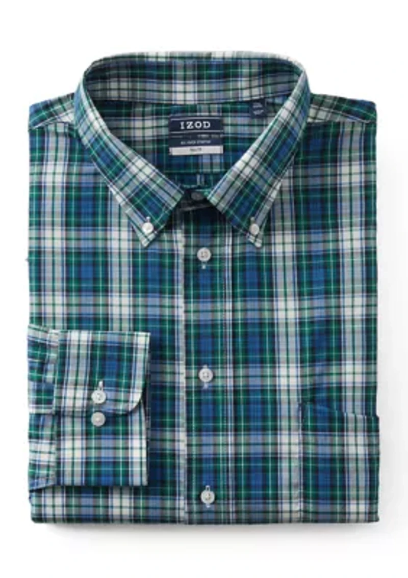 Big & Tall Tartan Plaid Dress Shirt