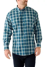 Big & Tall Tartan Plaid Dress Shirt