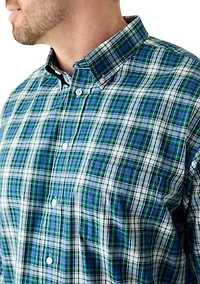 Big & Tall Tartan Plaid Dress Shirt