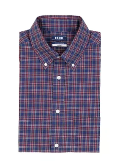 Long Sleeve All Over Stretch Regfular Fit Tartan Button Down Shirt