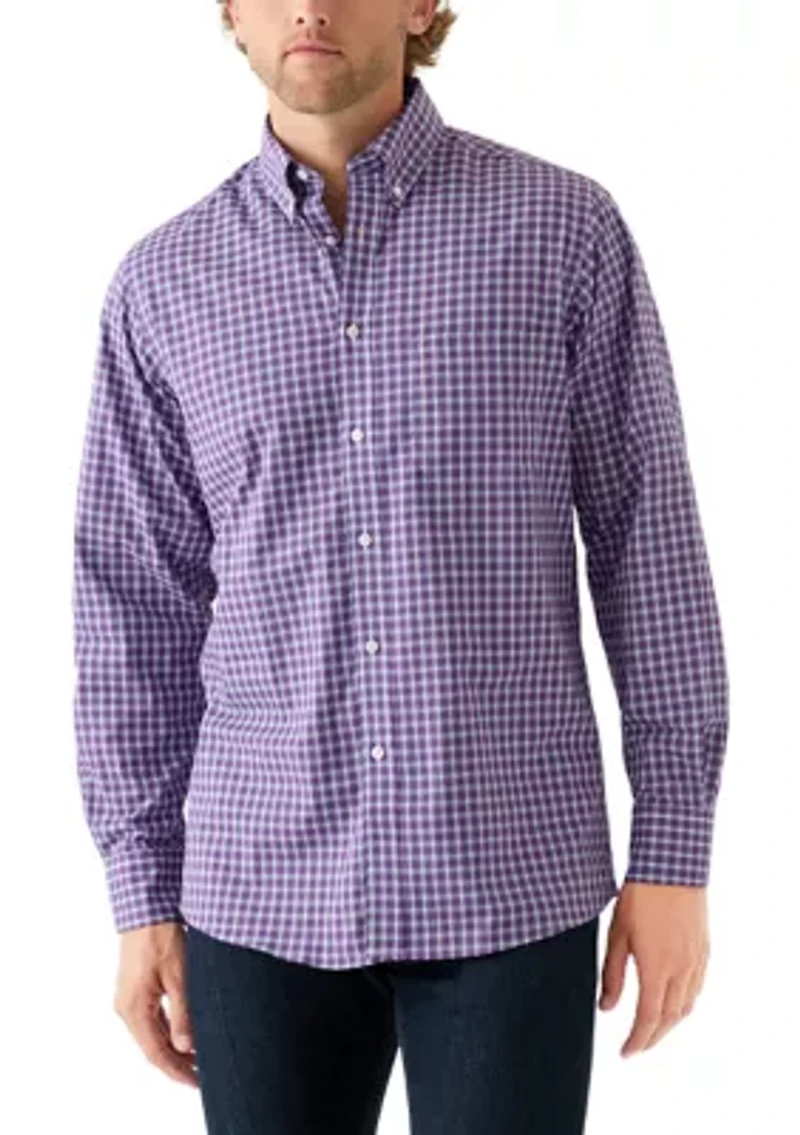 Men's All-Over Stretch Regular Fit Button Down Shirt