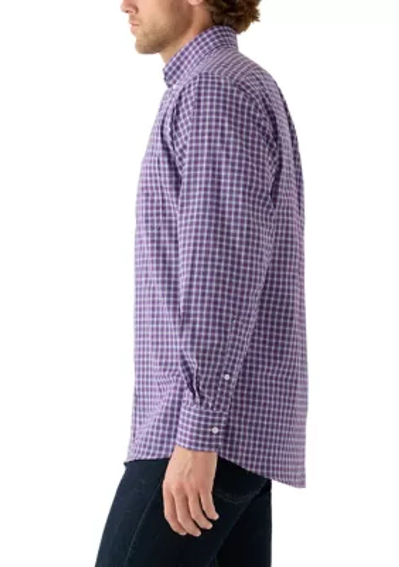 Men's All-Over Stretch Regular Fit Button Down Shirt