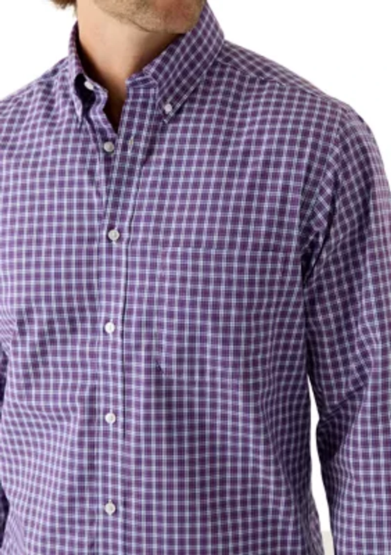 Men's All-Over Stretch Regular Fit Button Down Shirt