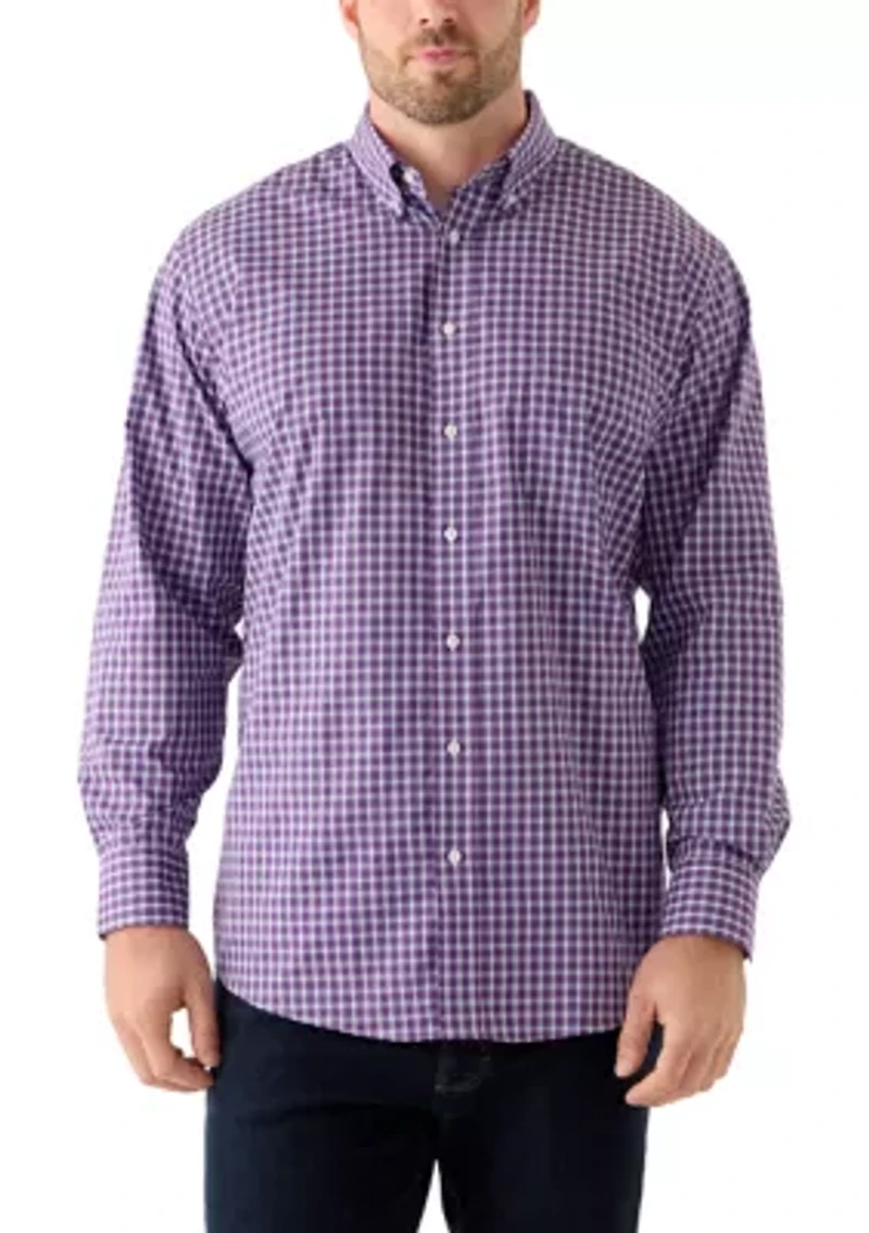 Big & Tall All-Over Stretch Button Down Shirt