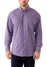 Big & Tall All-Over Stretch Button Down Shirt