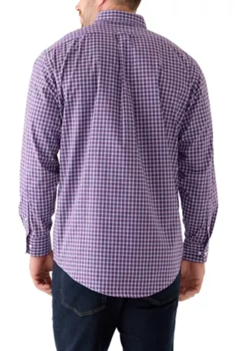 Big & Tall All-Over Stretch Button Down Shirt