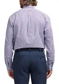 Long Sleeve All Over Stretch Regular Fit Button Down Shirt