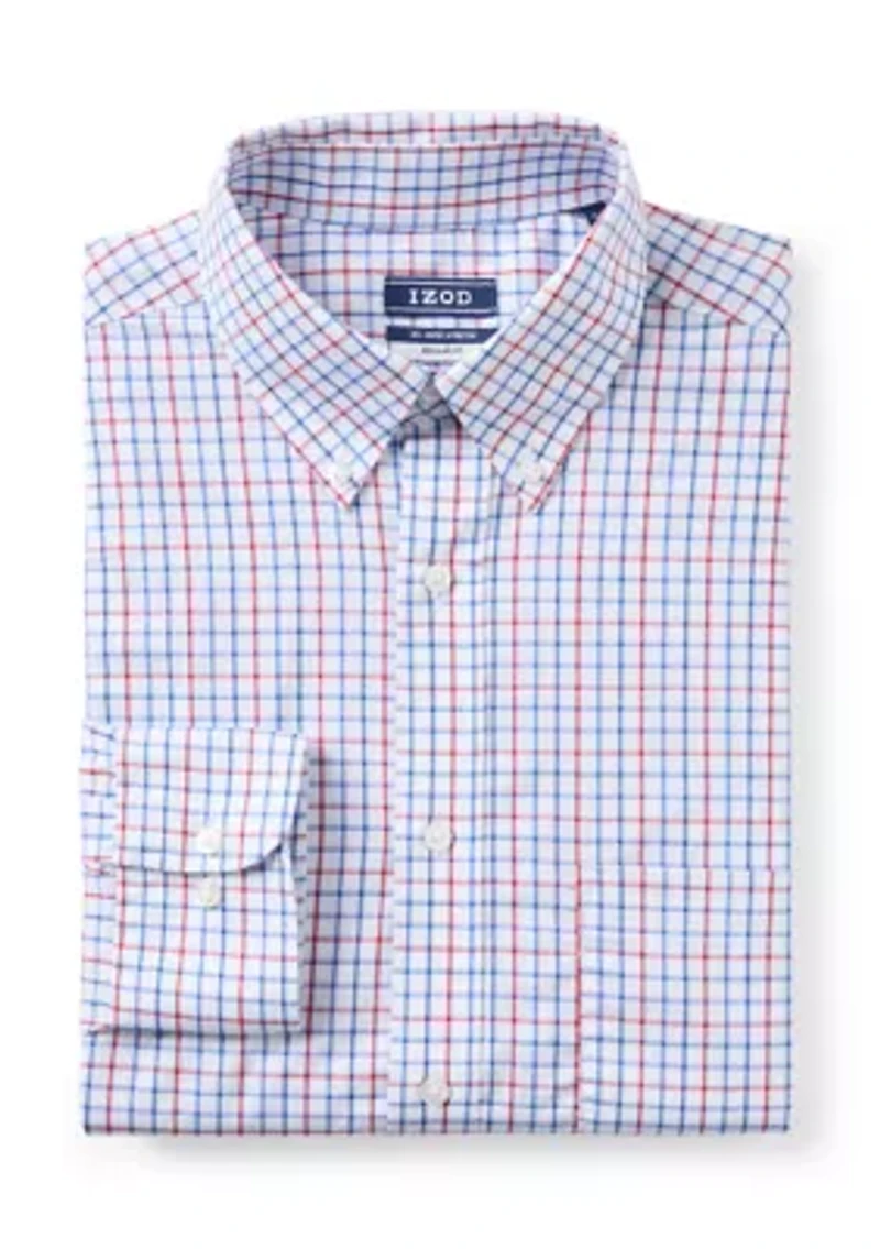 Long Sleeve Tattersall Check Dress Shirt