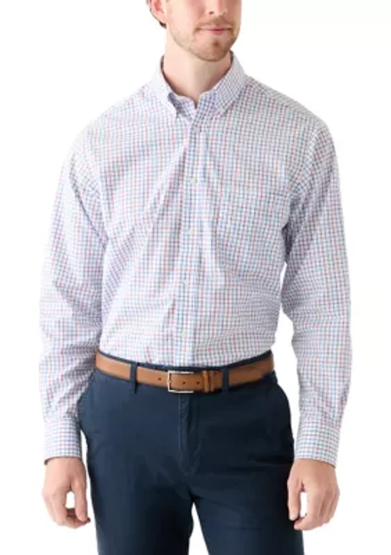 Long Sleeve Tattersall Check Dress Shirt
