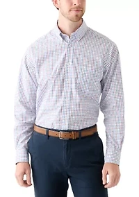 Long Sleeve Tattersall Check Dress Shirt