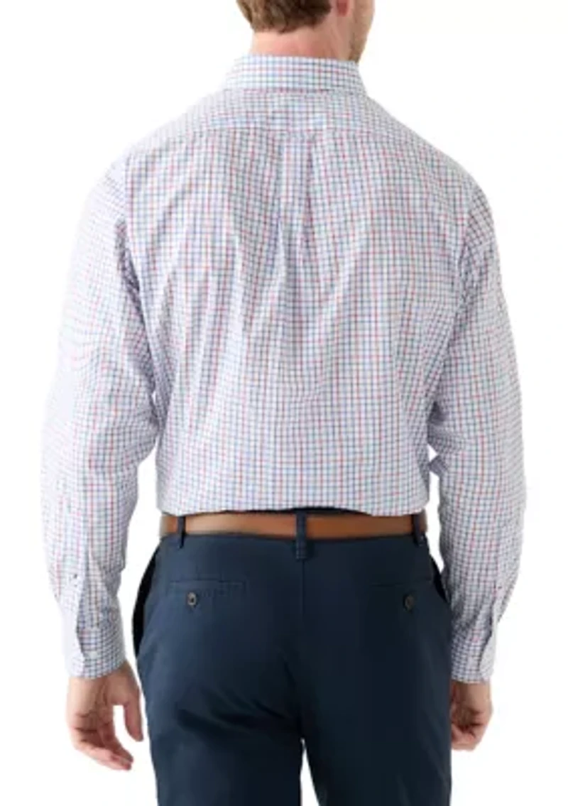 Long Sleeve Tattersall Check Dress Shirt