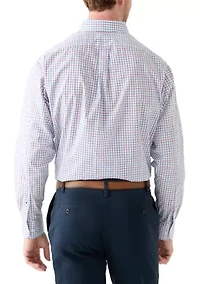 Long Sleeve Tattersall Check Dress Shirt