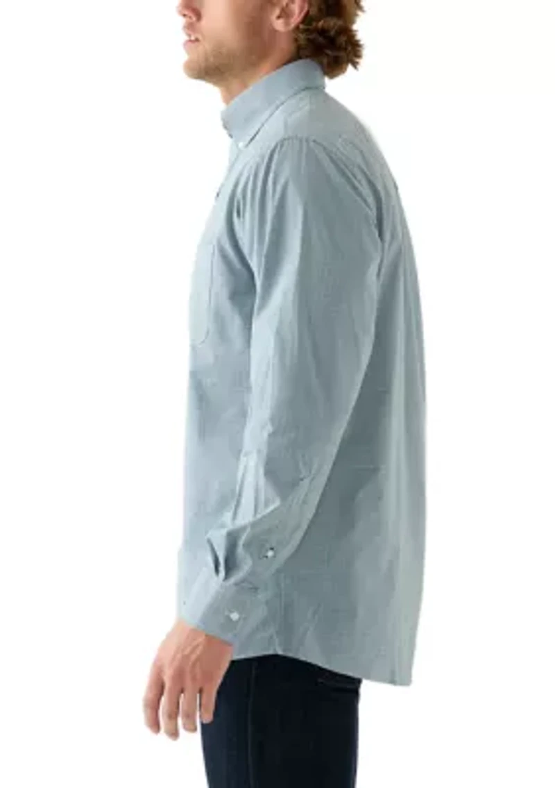 All-Over Stretch Regular Fit Button Down Shirt