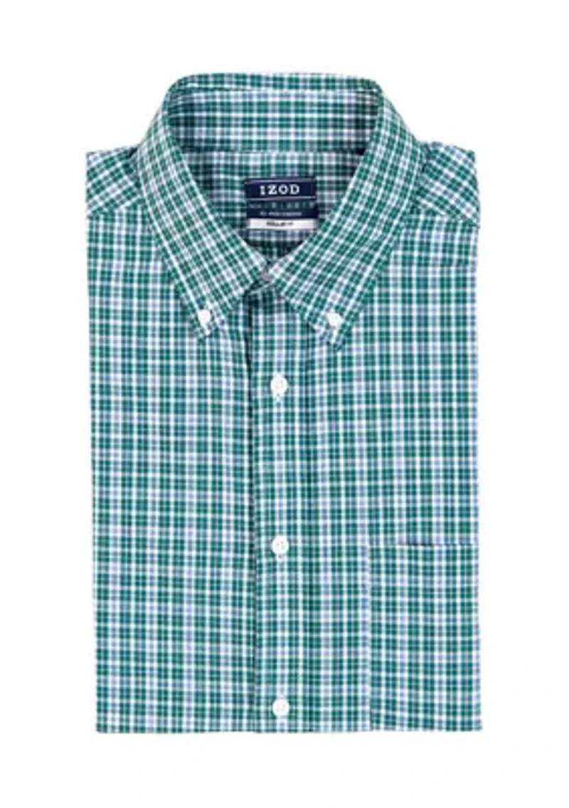 Long Sleeve All Over Stretch Regular Fit Button Down Shirt